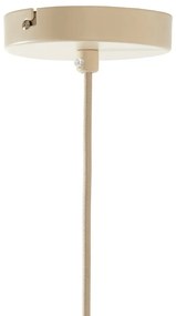 Beżowa lampa wisząca z tekstylnym kloszem ø 39 cm Elati – Light &amp; Living