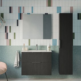 Zestaw mebli łazienkowych TIM 80 cm z umywalką ceramiczną