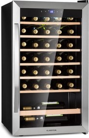 Klarstein Vinamour 48cm 36 Butelek Winiarka Wolnostojąca Srebrny