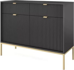 Cubero komoda 104 cm nowoczesna z szufladami i półkami