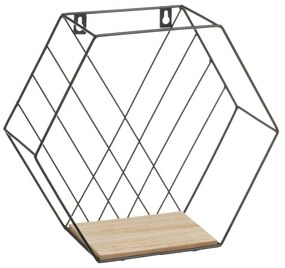 Czarno-naturalne półki zestaw 3 szt. 31 cm – Casa Selección
