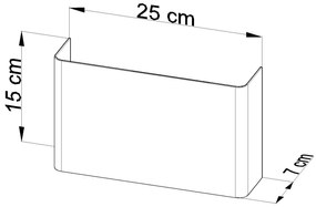 Kinkiet w stylu minimalistycznym E744-Coperturs