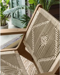 Drewniany fotel ogrodowy w naturalnym kolorze Geralda – Kave Home