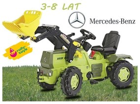 Rolly toys traktor na pedały z biegami mercedes benz łyżka 3-8 lat