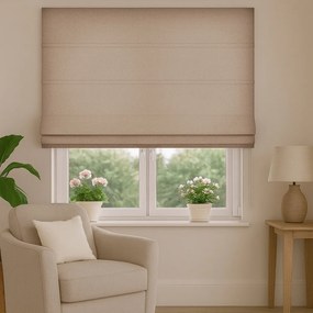 Roleta rzymska na wymiar Enjoy ciemnobeżowa miękka gruba - do 140 cm