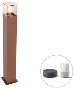 Zewnetrzna Inteligentna lampa stojąca ogrodowa brązowa rdza 70 cm w tym Wifi P45 - DenmarkPrzemysłowy Oswietlenie zewnetrzne