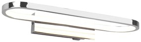 Kinkiet LED w kolorze błyszczącego srebra (dł. 40 cm) Gianni – Trio