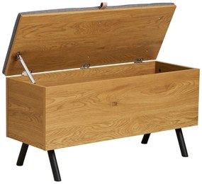 Skrzynia w dekorze dębu w naturalnym kolorze 92x48x33 cm Barco – House Nordic