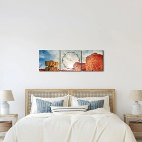 Obraz wskaźnika z napisem (z zegarem) (90x30 cm)