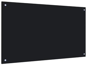 Szklany czarny panel ścienny do kuchni B5-G09