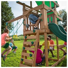Backyard discovery belmont drewniany plac zabaw 6w1