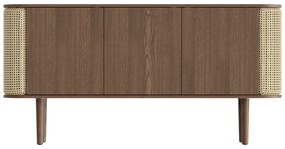 Brązowa niska komoda w dekorze dębu 150x75 cm Treasures – UMAGE