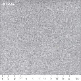 Jasnoszare tapicerowane łóżko dwuosobowe ze schowkiem ze stelażem 140x200 cm Lamica – ELTAP