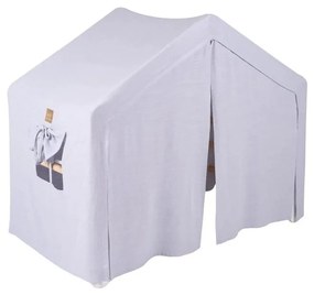 Jasnoniebiesko-naturalna drabinka pikler z litego drewna sosnowego 112x61x94 cm Montessori – Meowbaby