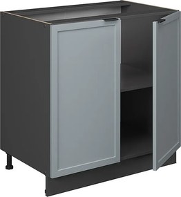 Szafka pod zlew jasnoniebiesko-szary 80x60x82 fame-line