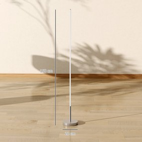 HOMCOM Lampa stojąca LED do salonu z regulowaną temperaturą barwową do sypialni i biura, 20 x 20 x 150 cm | Aosom PL