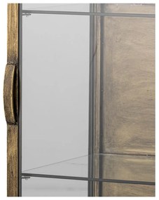 Metalowa witryna w kolorze złota 45x110x40 cm Saone – Bloomingville