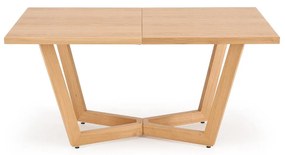 MASSIVE 3 stół rozkładany 160-250x90x77 cm dąb naturalny 6-10 osobowy