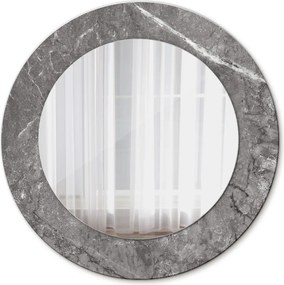 Lustro dekoracyjne okrągłe Rustykalny marmur