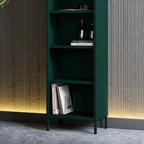 Regał na książki MARIO, 500 x 1800 x 350 mm, Modern: butelkowa zieleń