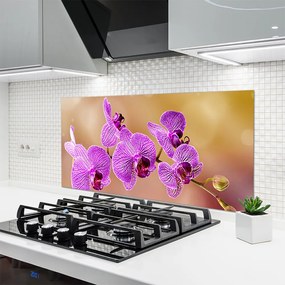 Panel Szklany do Kuchni Aromatyczny Rozkwit Storczyka