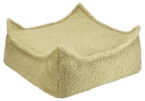Zielony dziecięcy worek do siedzenia z materiału bouclé Square – Wigiwama