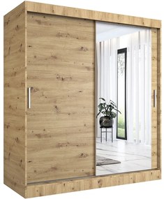 Szafa przesuwna dąb artisan 180 cm - Massi 5X