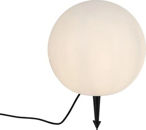 Nowoczesna lampa zewnętrzna biała 35 cm IP65 - Nura