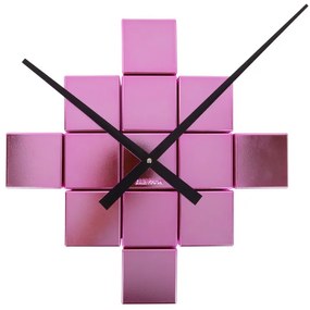 Karlsson KA5974PI designerski zegar ściennysamoprzylepny różowy, średnica  80 cm