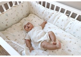 Ochraniacz do łóżeczka z bawełny organicznej w kolorze kości słoniowej 365 cm Dreamland – Cam Cam Copenhagen