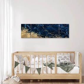 Obraz - Ciemnoniebieski marmur (170x50 cm)