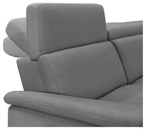 Szara skórzana sofa 211 cm Pareli – Støraa