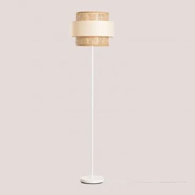 Lampa Podłogowa Z Rattanu Satu Nature - Sklum