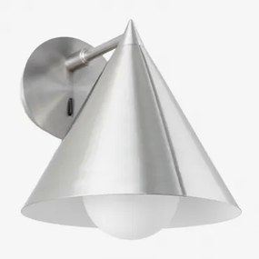 Lampa Ścienna Z Żelaza Arilda Chrome - Sklum