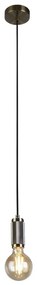 Searchlight 77651AB - lampa wisząca na lince SUSPENSION 1xE27/60W/230V mosiądz