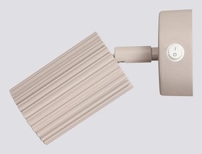 Szarobrązowa metalowa lampa punktowa 8x16 cm Gleam – Sollux