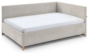 Beżowe narożne łóżko dziecięce ze schowkiem 120x200 cm Cool – Meise Möbel