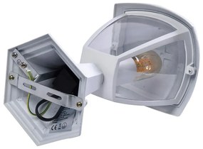 Mała lampa ogrodowa biała 3X N002 T0-C53