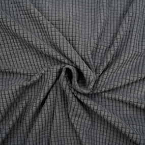 Antracytowy elastyczny pokrowiec na sofę 3-osobowy Sacha – douceur d'intérieur