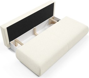 Masseno Sofa DELTA z funkcją spania i pojemnikiem na pościel, Rozkładana sofa - Ecru, PUENTE 03
