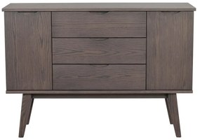 Brązowa niska komoda w dekorze dębu 122x85 cm Filippa – Rowico