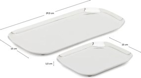 Tace do serwowania ze stali nierdzewnej zestaw 2 szt. 15x29 cm Nirela – Kave Home