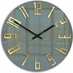 Zegar ścienny okrągły cichy nowoczesny akrylowy na ścianę duże cyfry loft