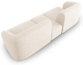 Beżowa sofa z tkaniny szenilowej 246 cm Paolo – Milo Casa