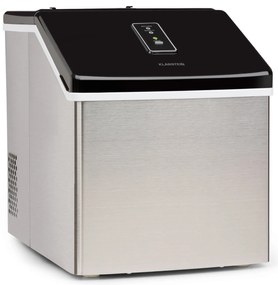 Klarstein Clearcube Kostkarka do lodu przezroczysty lód 13 kg/24 h stal szlachetna kolor czarny