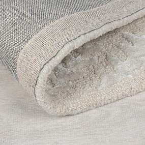 Szarobeżowy dywan z mieszanki wełny tkany ręcznie 200x290 cm Sloane – Flair Rugs