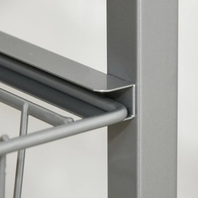 HOMCOM Wózek do serwowania, wózek kuchenny, wózek, na kółkach