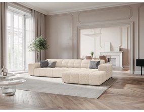 Kremowy narożnik (prawostronny) Chicago – Cosmopolitan Design