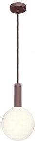Lampa wisząca, szklana kula - Matuba - mleczna żarówka