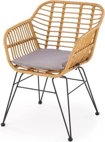 Technorattanowe krzesło ogrodowe K541 Halmar